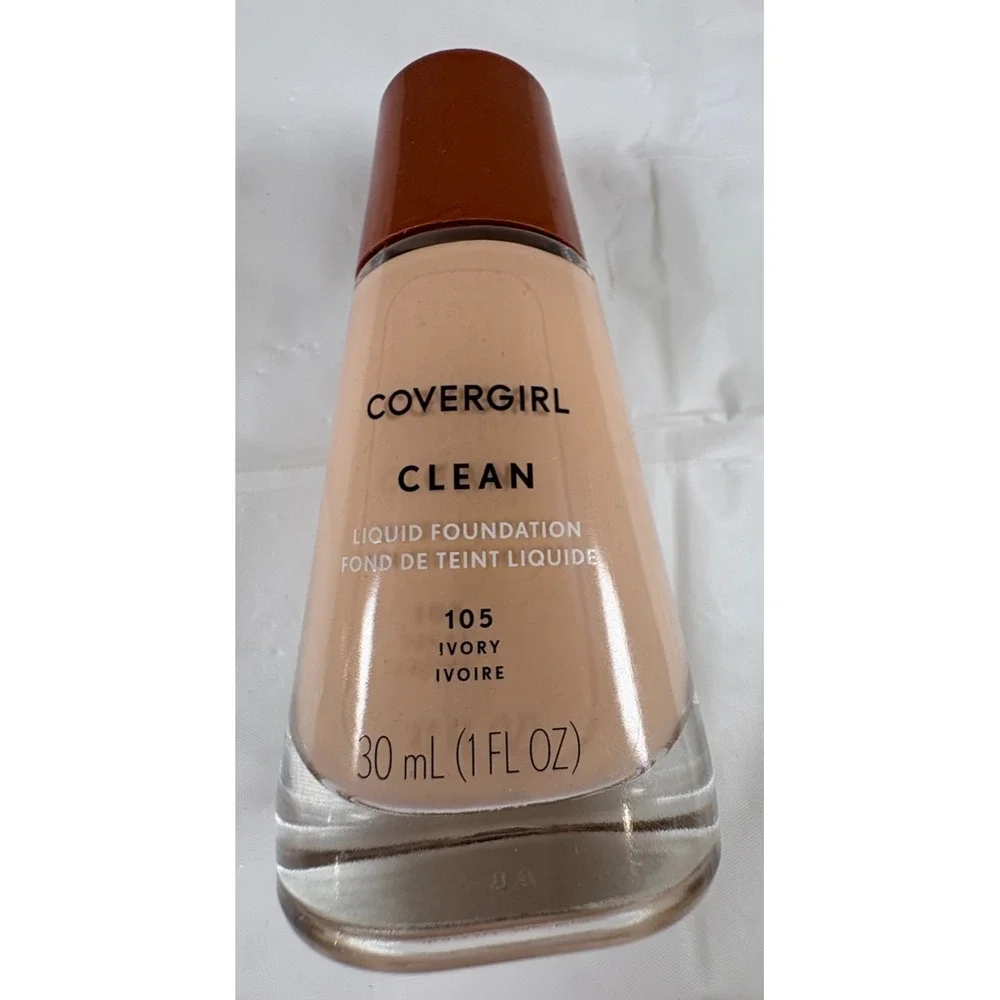 Covergirl Clean Liquid Foundation 105 Ivory‎ 1oz 30ml